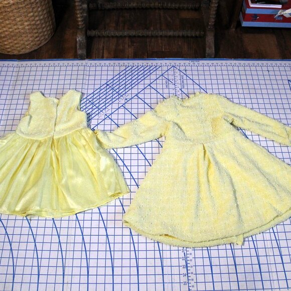 Nanette Kids Yellow Sparkly Dress and Matching Coat, 4T - Picture 7 of 8